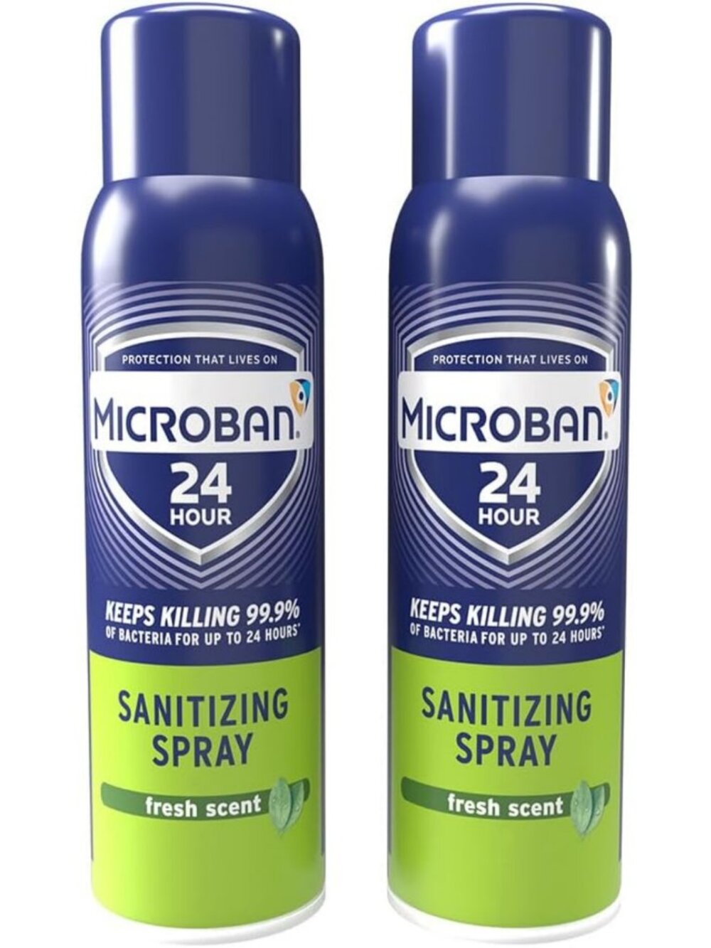 Sanitizing Spray 15 oz 2 Pack - Fresh Scent, Disinfects & Eliminates Odors